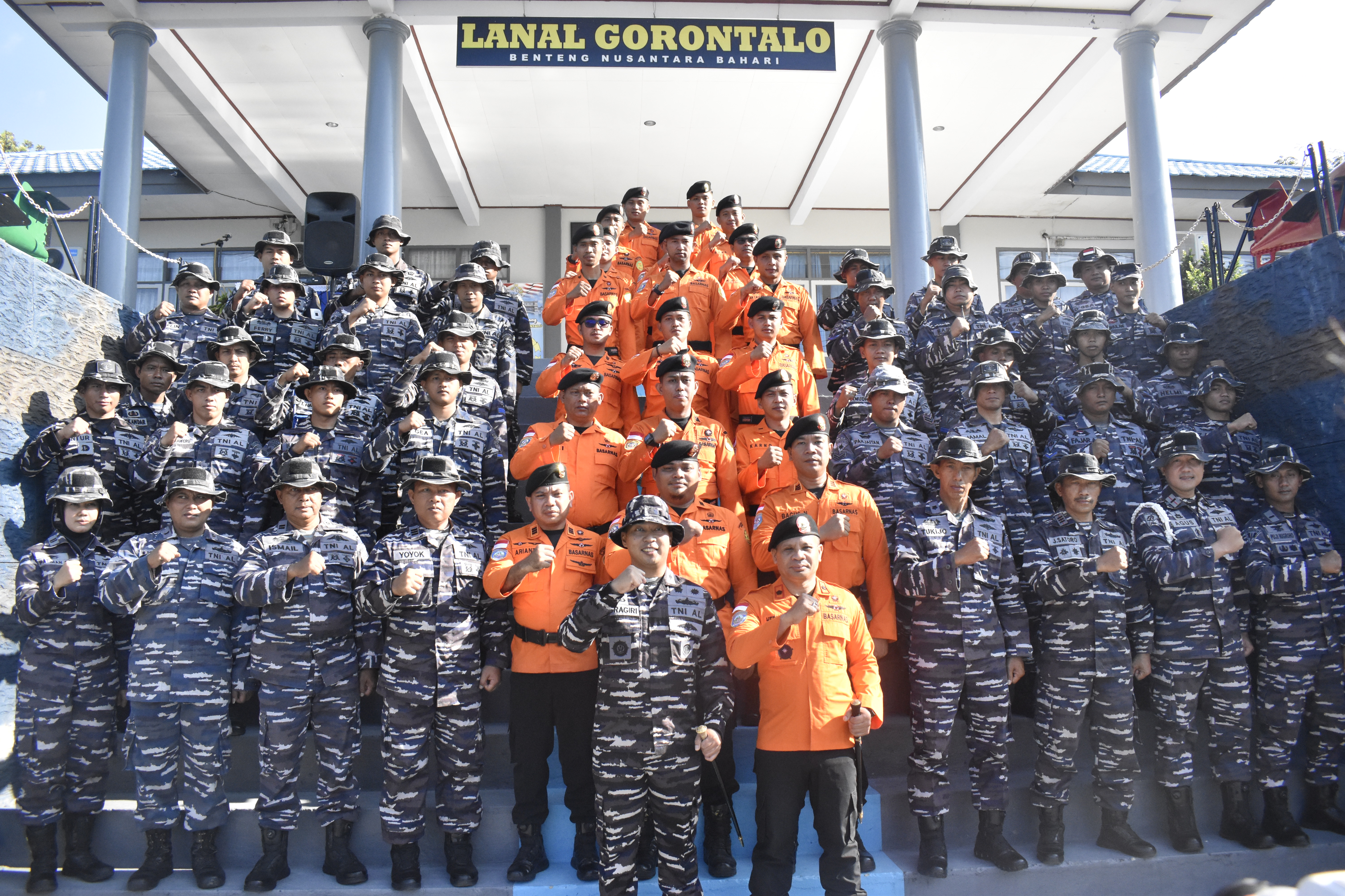 LATIHAN BERSAMA BASARNAS DAN LANAL GORONTALO